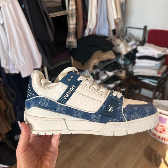 Louis Vuitton Cream Sneakers - Picture 1 of 4